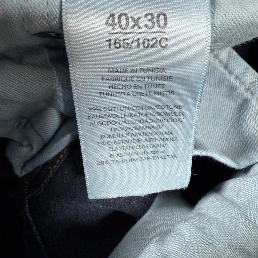 Polo Ralph Lauren Mens Jeans Dark Wash Button Fly Straight Fit 40x30 Varick Slim